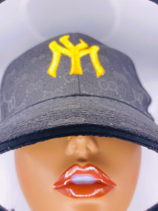Black w/ Gold NY Fitted Cap