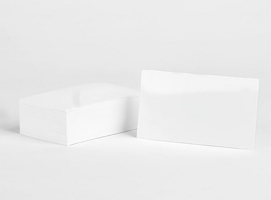 Custom Glossy White Business Cards